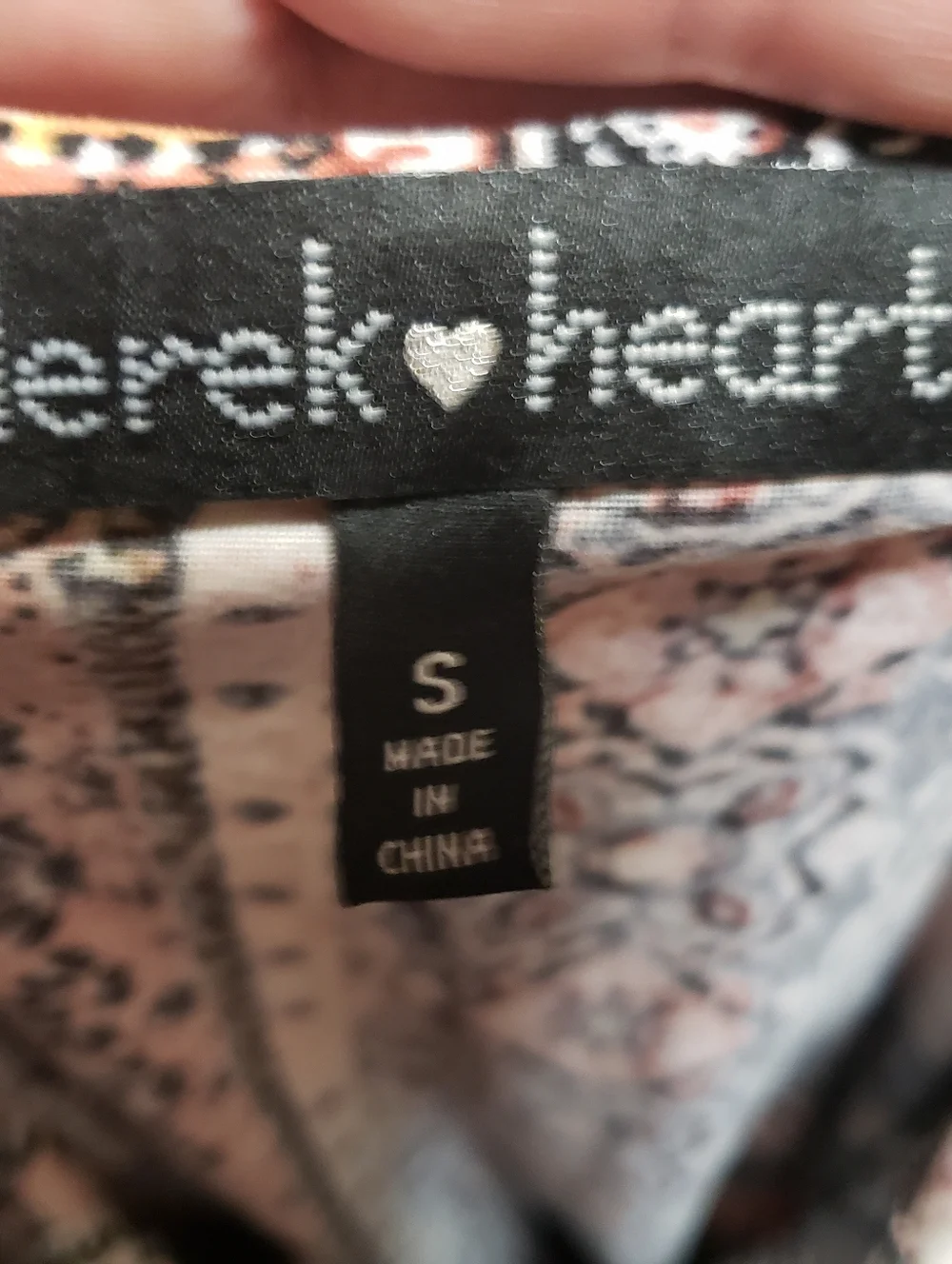 Floral Colorblock print mini spaghetti strap dress Sm Derek Heart Strappy Neck - Picture 6 of 7